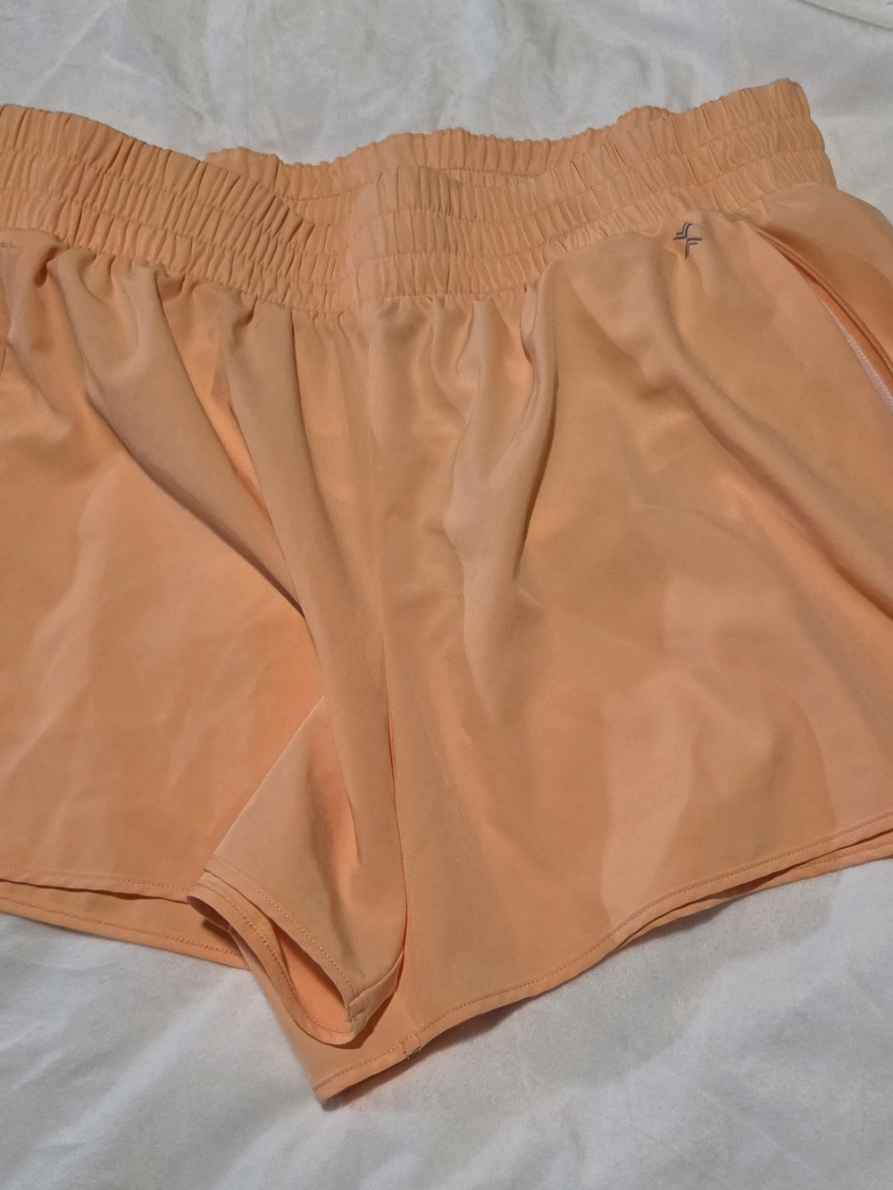 Xersion 3.75" Running Short Athletic Shorts in Pink & Orange Size Large